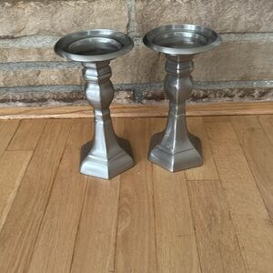 Two pillar candle holders